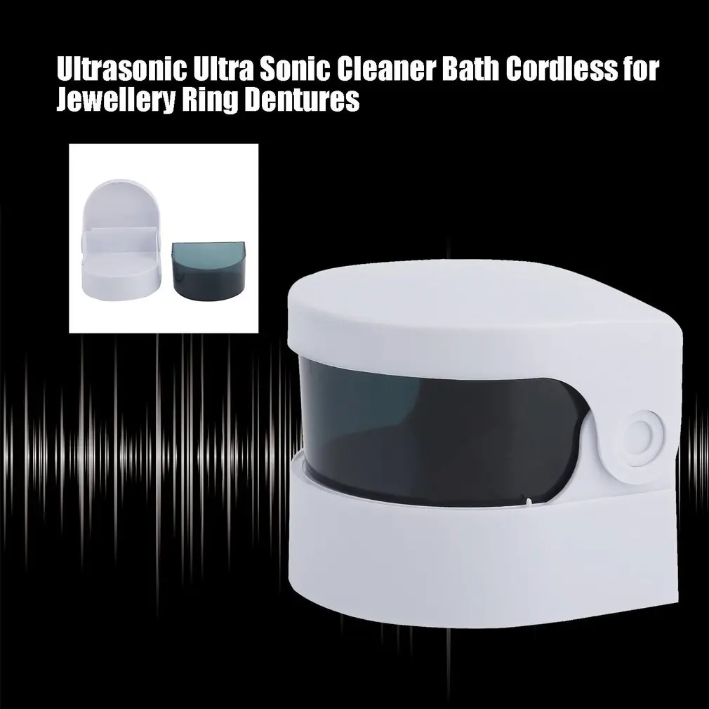 Mini Ultrazvočni Čistilec Ultra Sonic Akumulatorski za Nakit Prstan zobne Proteze Strokovno Čiščenje in Osebno Uporabo