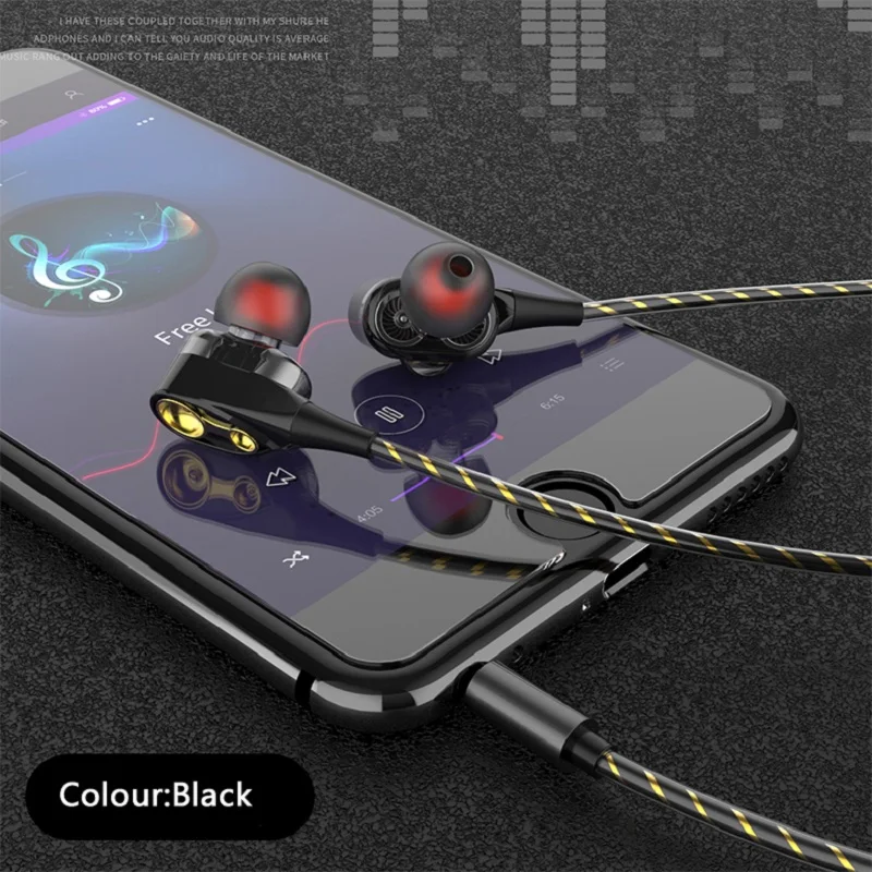 2021New Slušalke Športne Slušalke Slušalke Globok Bas Stereo Čepkov Z Mic 3.5 mm Aux Priključek Žično Za Iphone, Samsung Huawei Xiaomi
