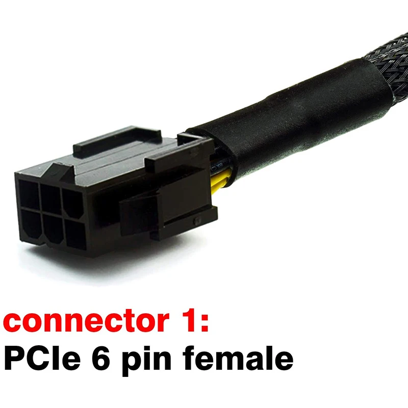 PCI-E 6 Pin za Dvojno PCIe 8 Pin (6+2) Slika Kartico PCI Express Power Adapter VGA GPU Y-Razdelilnik Podaljšek