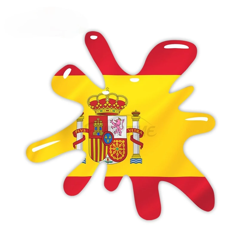 Vroče Prodati Skok Čas Novo 3D-Modela s Španijo špansko Zastavo Motiv Zunanje Vinil Avto Nalepke za Avto Okno 13x13cm