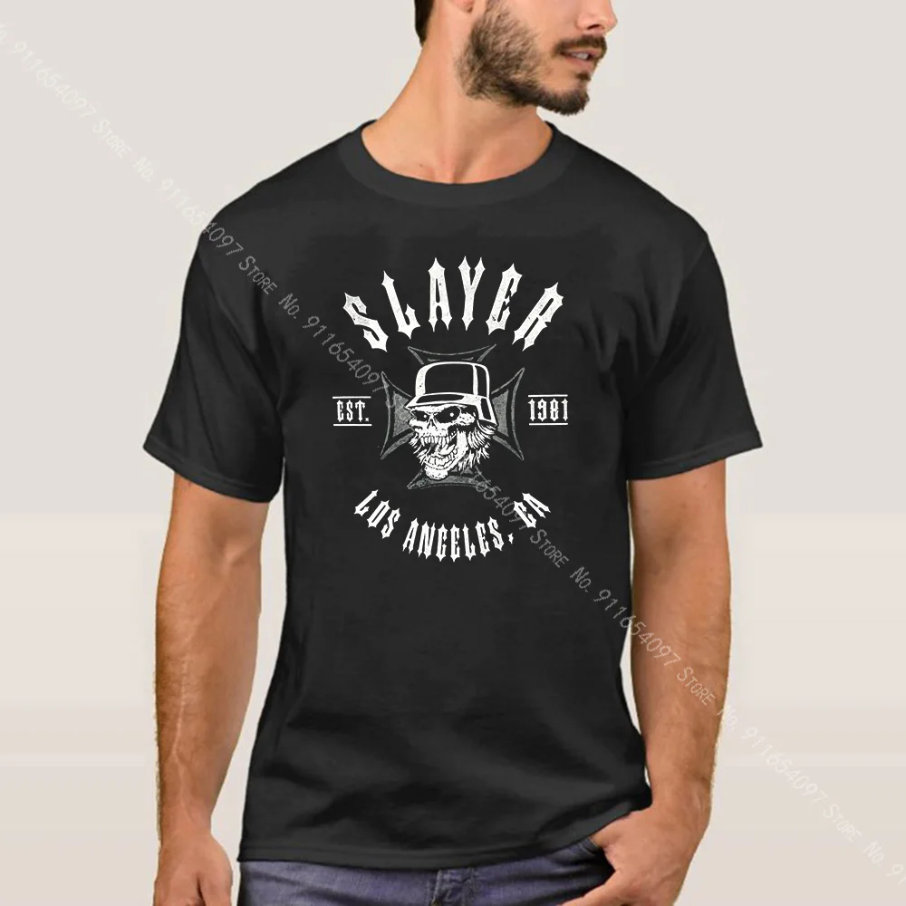 Slayer Križ 81 Est 1981 Lobanje Black T Shirt Novo Uradni Band Merch