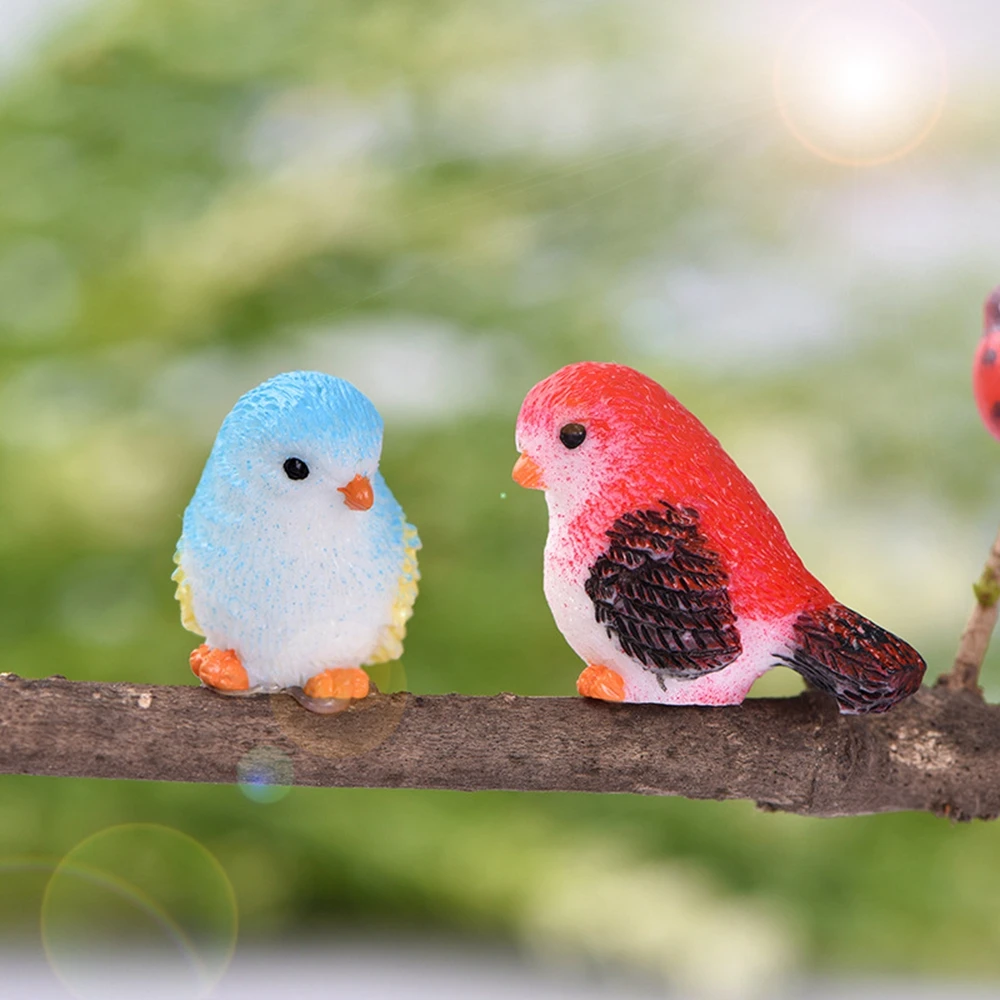 4pc/set Srčkan Malo Ptice, Živali Model Miniaturne Figurice Doma Dekor Mikro Krajine Vrt Pravljice Dekoracijo Obrti Dodatki