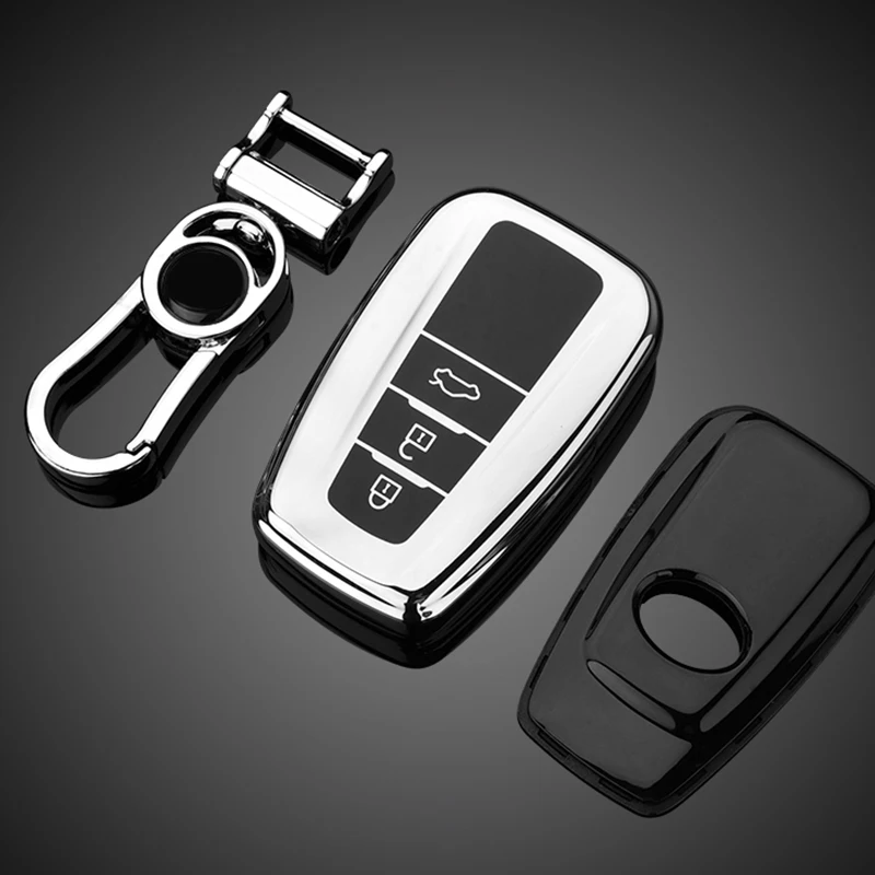 Vroče Prodaje Mehko TPU Avto Ključ Primeru Kritje Za Toyota Camry Prado 2017 2018 CHR Prius Corolla RAV 4 Auto Daljinski Ključ Lupini Dodatki
