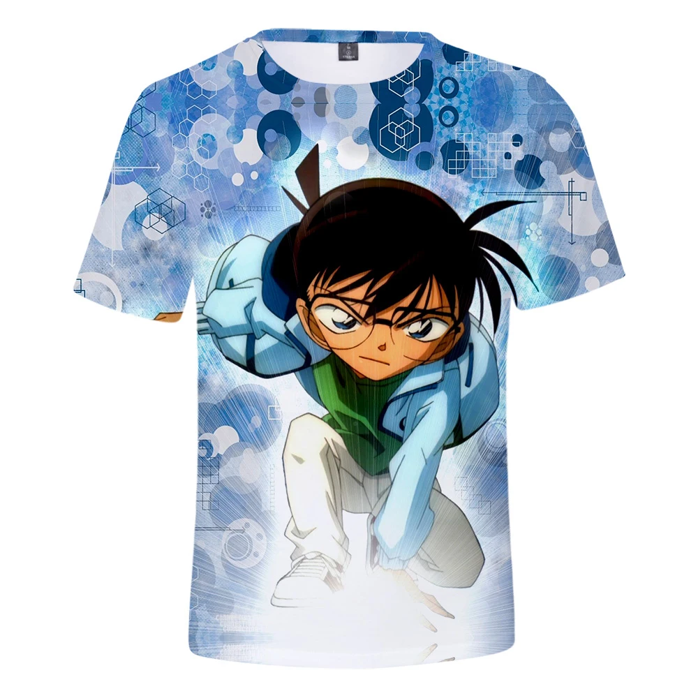 Visoko Quanlity Srčkan Ulične 3D Detective Conan Print majica s kratkimi rokavi Moški Ženske Kratkimi Rokavi Otroci T Srajce Priložnostne Detective Conan Tees