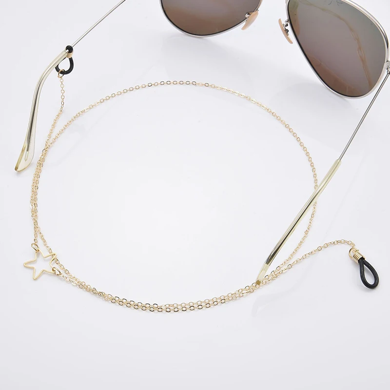 New Vroče Prodaje Modnih Očal Verige Ženski Kovinsko Retro sončna Očala Očala Okvir Kovinski Vrvica za opaljivanje tega Očala Verige 1pcs