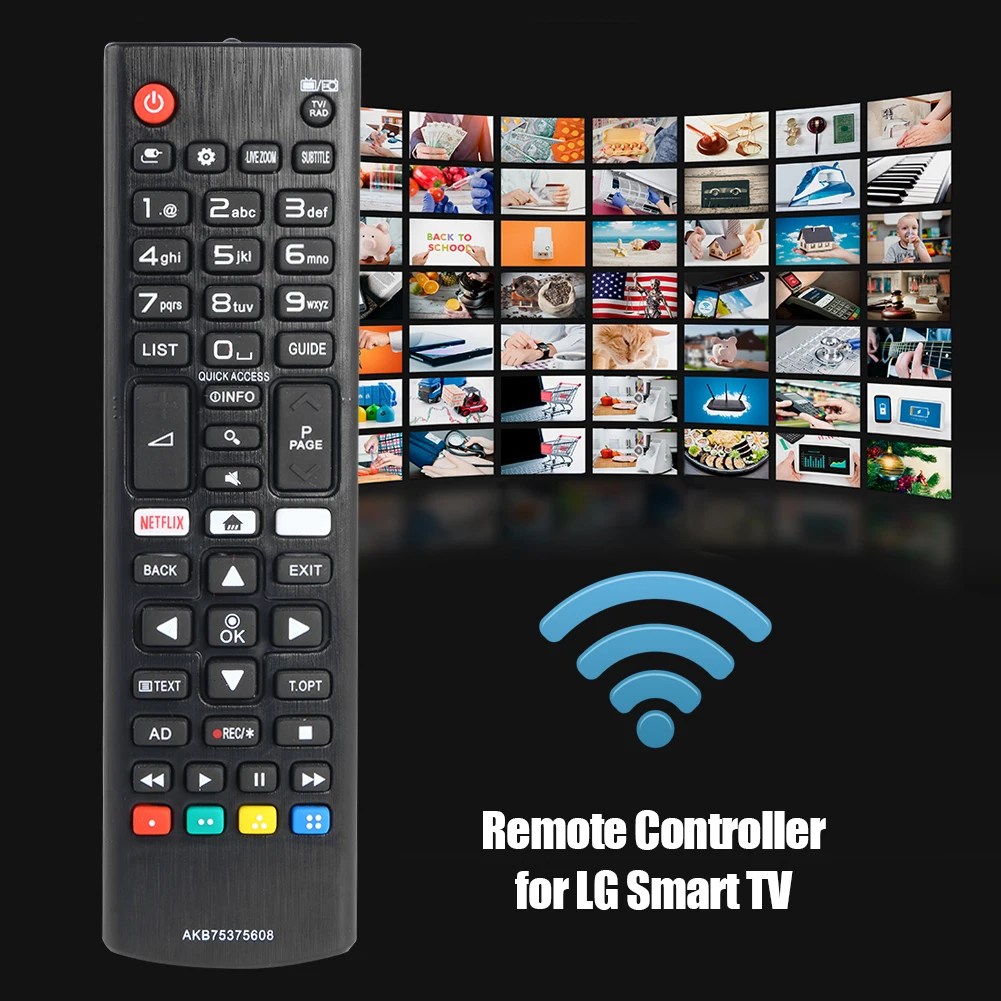 ABS Daljinsko upravljanje Gospodinjstvu TV Enostavno Uživajo Okraski za LG Smart TV Zamenjava AKB75375608 HDTV Dodatki