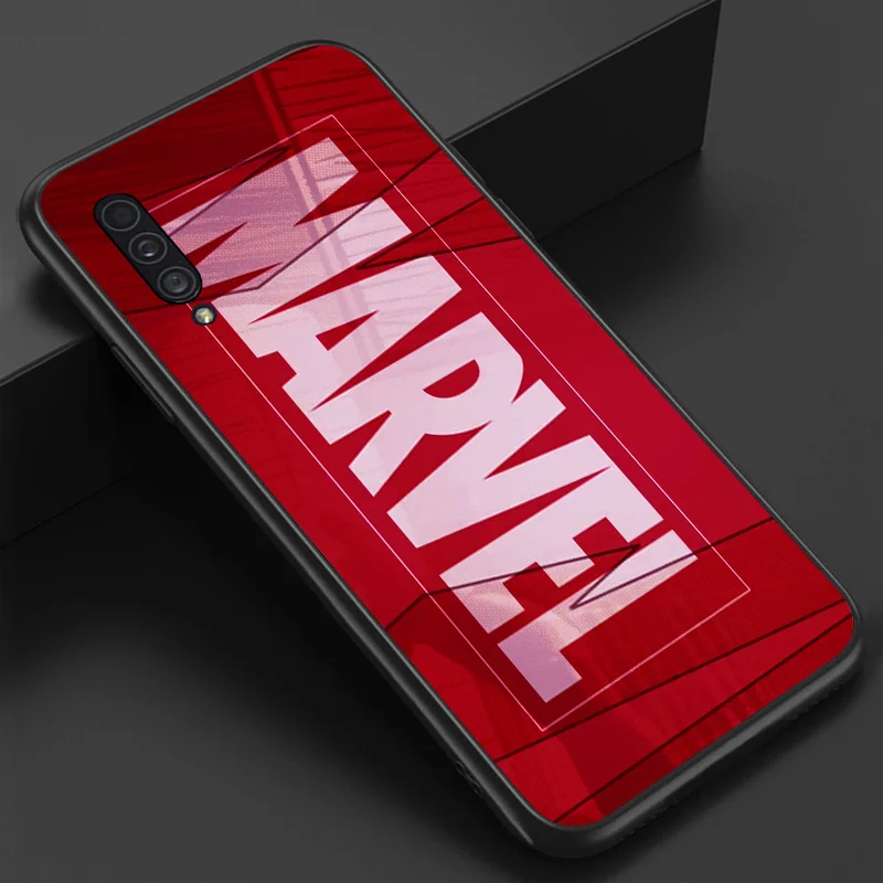 Marvel Avengers Logotip Za Samsung Galaxy A90 A80 A70S A60 A50S A40S A30 A20S A20E A2 Core A10 Mehko TPU Silikon Black Primeru Telefon