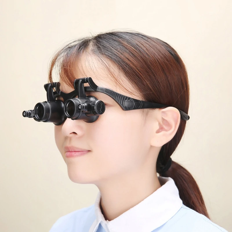 Osem Skupin Povečava Leče Nosijo Dvojno Očala Tip Led Popravila veliko Povečavo Lupo 16 Leče