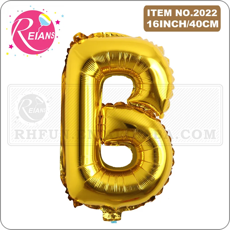 16-inch Zlato Črko, številko Folija Baloni Napihljivi Aluminija Žogo svate, Dekoracijo Balon Happy Birthday Party Supplies