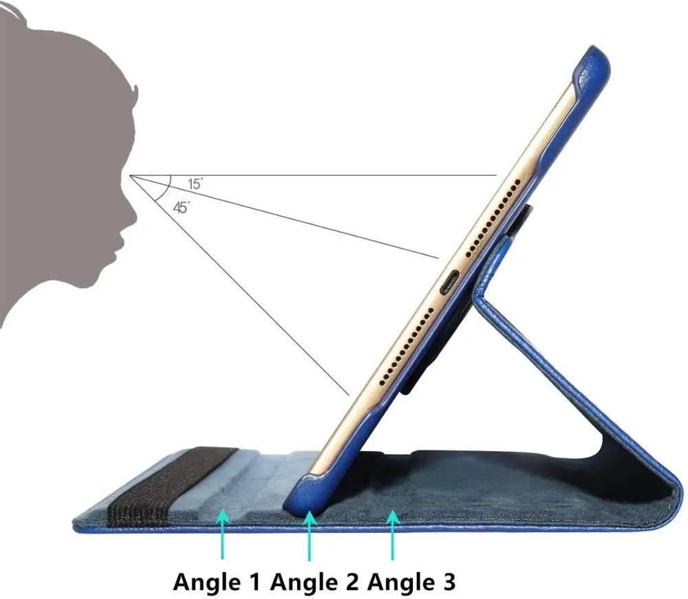 Ohišje za iPad Zraka model A1474 A1475 A1476 retina kritje,Auto Sleep Cover za ipad primeru Air 2013 Sprostitev 360-Stopinjski Vrtečih Primeru