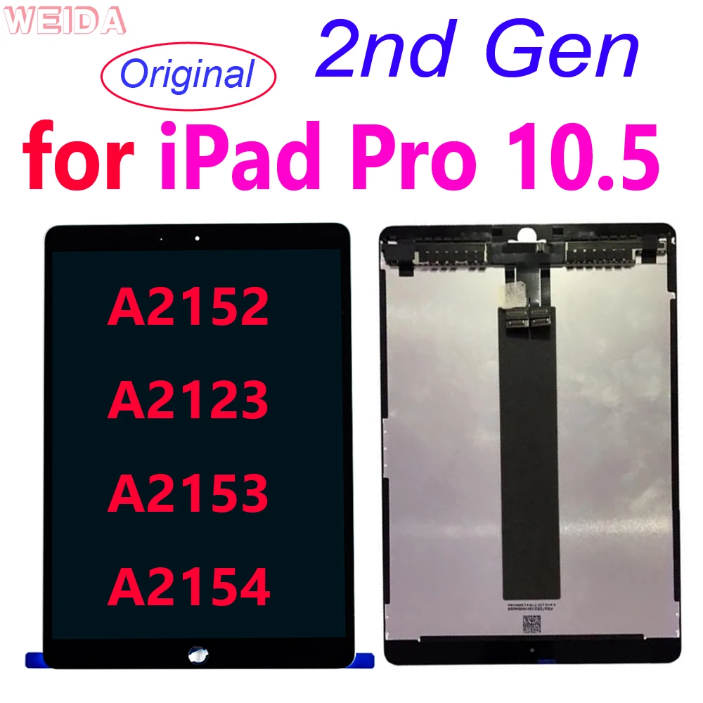 Original za iPad Pro 10.5 2. Gen A2152 A2123 A2153 A2154 LCD-Zaslon, Zaslon na Dotik, Računalnike Zbor za iPad Pro 10.5 LCD