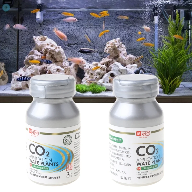 30 Kos Akvarij CO2 Tablete Ogljikovega Dioksida Difuzor za Žive Vode, Rastlin, Trave