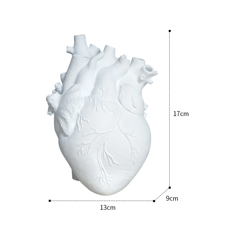 Ustvarjalne Vaza Anatomski Srce Oblika Cvet Vazo Nordijska body art vaza Kiparstvo Namizje Cvetlični lonček Doma Dekor Ornament Najboljše Darilo