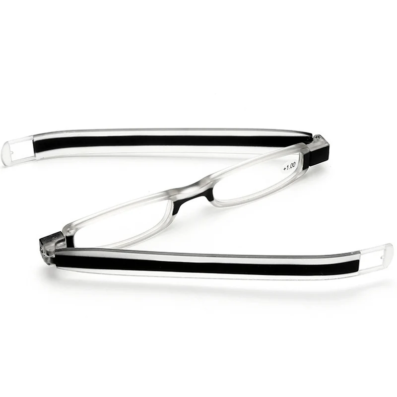 Branje Očala Zložljive 360-Stopinjski Zasuk Žep Očala Moški Ženske Prenosni Ultra-lahkih Pregleden Polno Platišča