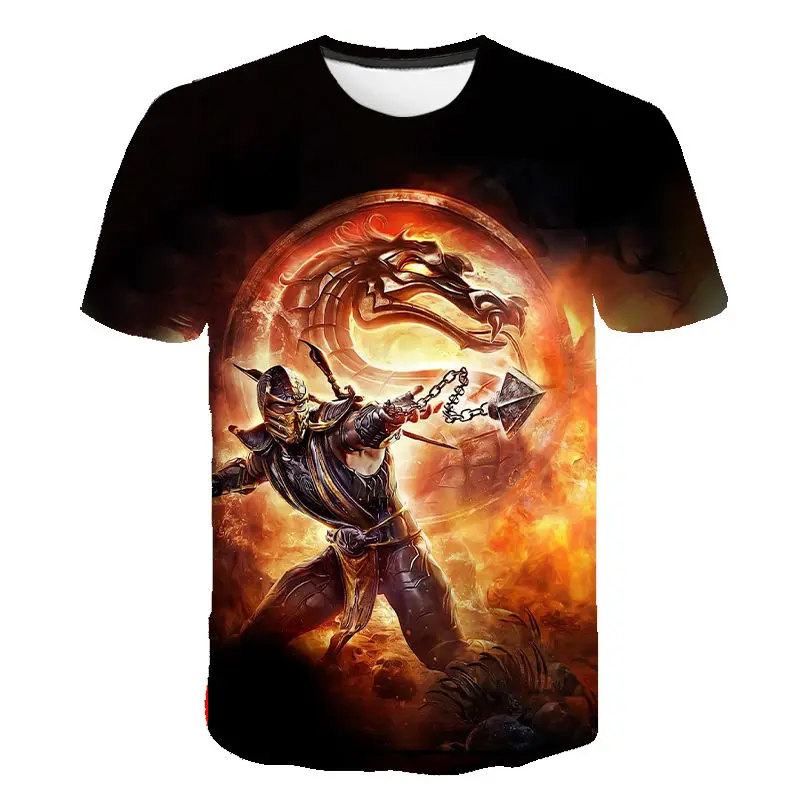 Mortal Kombat 3D Majica s kratkimi rokavi Moški Ženske T-Shirt 2020 Spopadov Igra MK Ulične Otroke Tee Majica Kratek Rokav Fant Dekle Otroci Tshirt