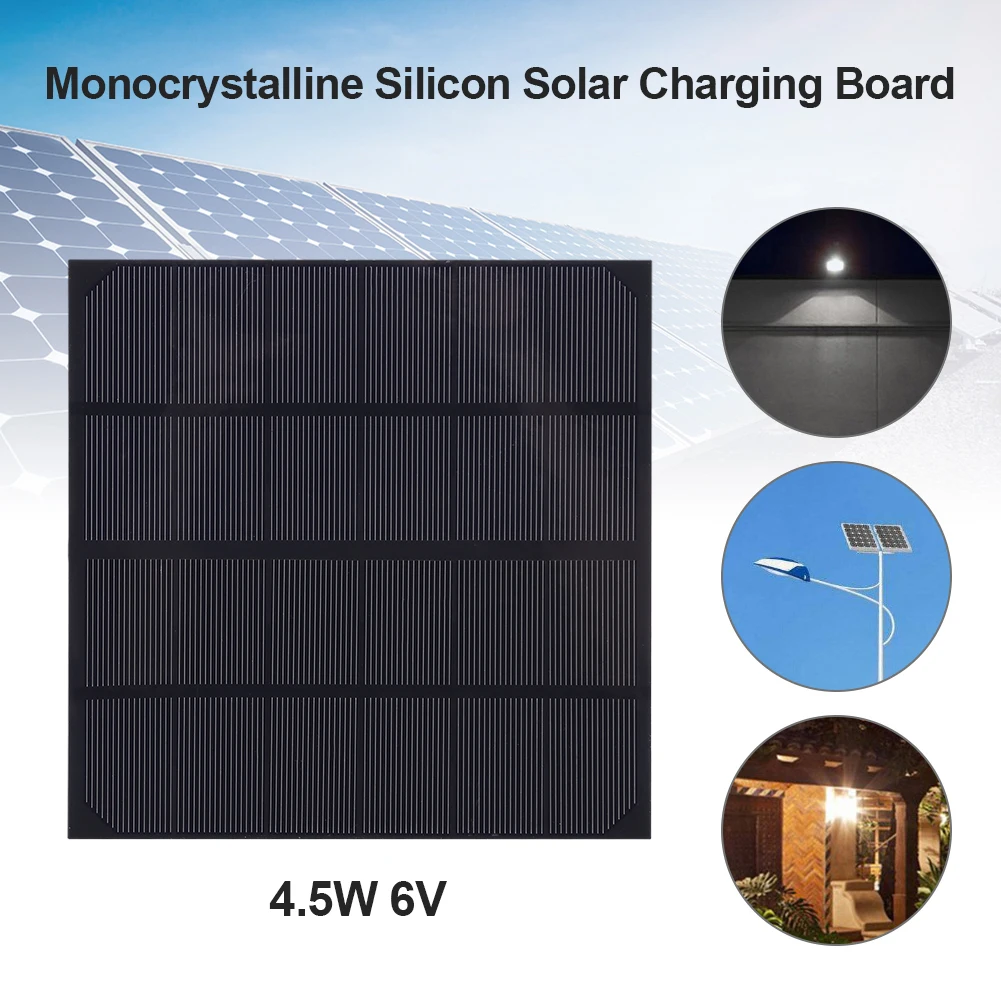 4,5 W 6V Prenosni Mini Sončne celice, Odbor Celic Baterije Polnilniki Polnjenje Modul Prenosni za DIY Telefon Moči Banke Fan