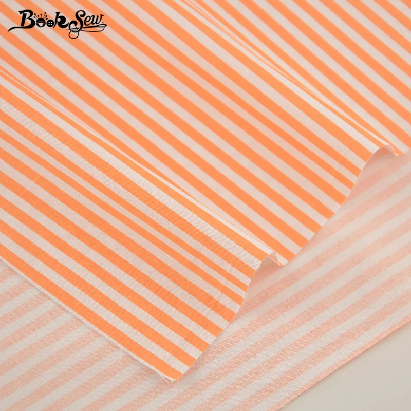Booksew Bombaž Kepra, Tekstilne Tkanine Meter Šivalni Material Svetlo Oranžno Trakovi Design Tecidos De Mozaik Tissu Tela 160