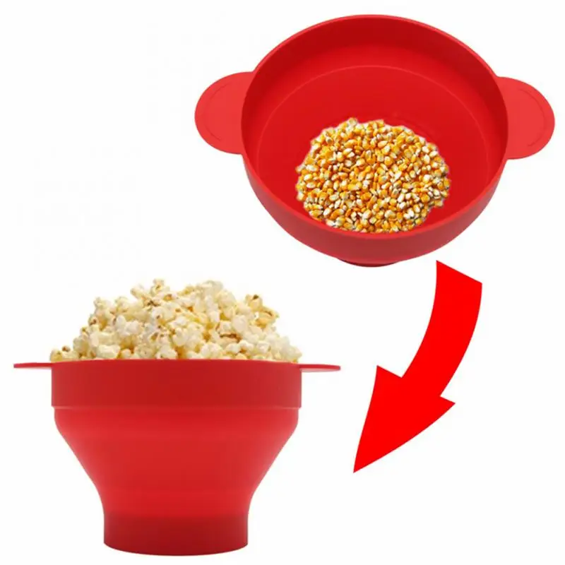 Cupboard Popcorn Maker Pop Corn Skledo S Pokrovom Mikrovalovni pečici Varno Novo Kuhinjo Bakingwares DIY Kokice Vedro Kuhinja Orodja