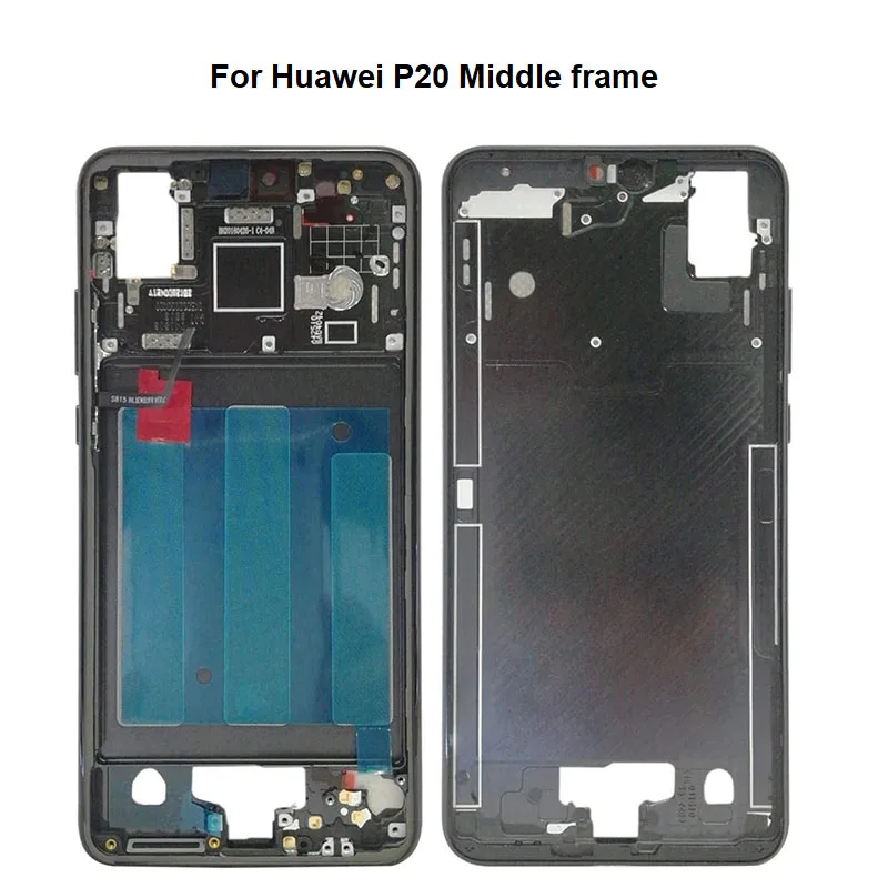 Novo Za Huawei P20 Pro Sredini Okvirja Zajemajo Sprednjo Ploščo, Kovinsko Ohišje Ohišje Backplate Lcd Imetnik CLT-AL00 L09 L29