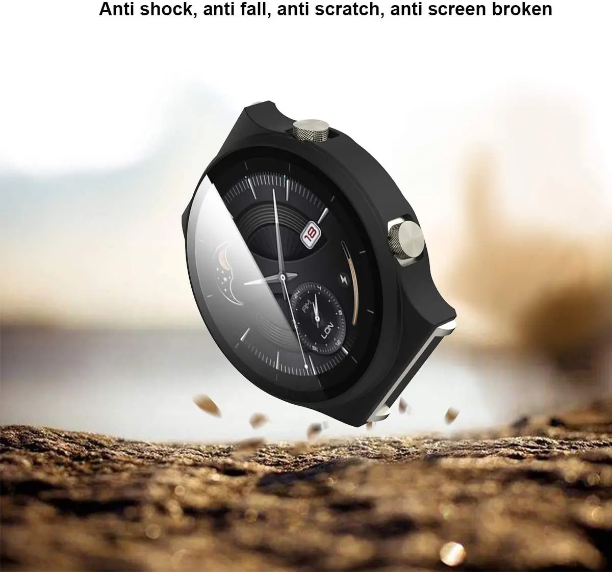 Pazi, kritje velja za Huawei Watch GT 2 Pro Trd chrome kaljeno film screen Protector odbijača Za Huawei Watch GT2 pro Pokrov