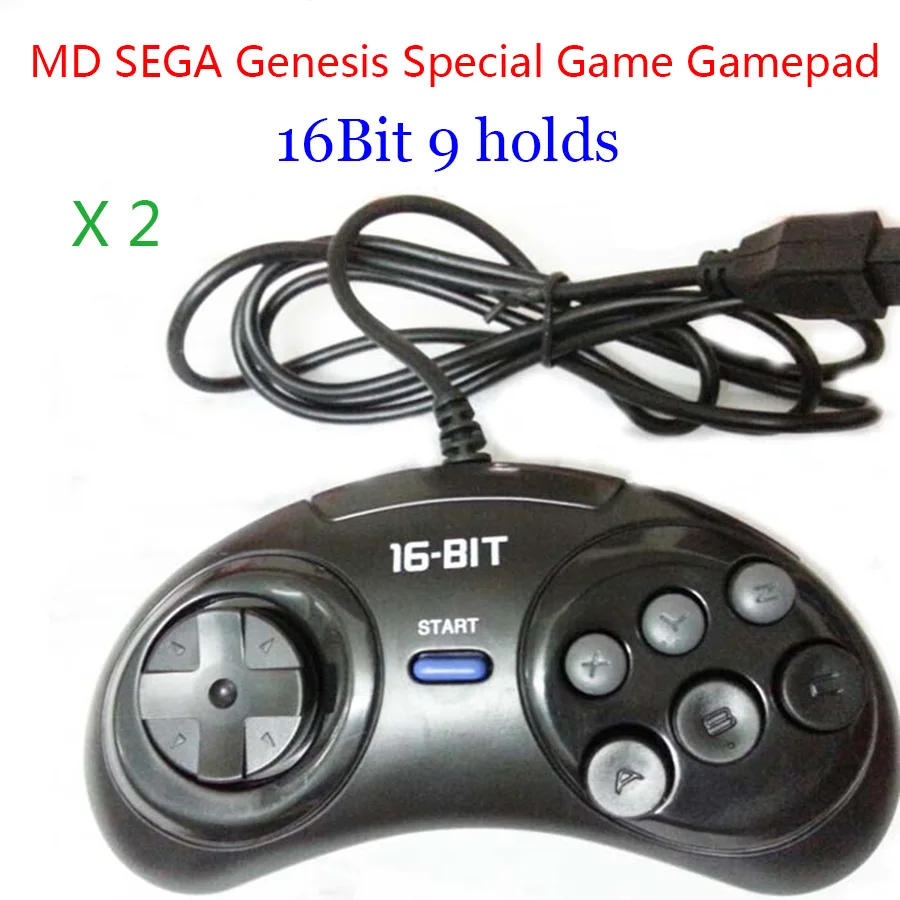 Novo MD SEGA Blazinice 16-bitni Sega Genesis Krmilnik za Igre 9 Lukenj Sega Joypad Visoko Kakovost po ugodni Ceni Igre Pribor