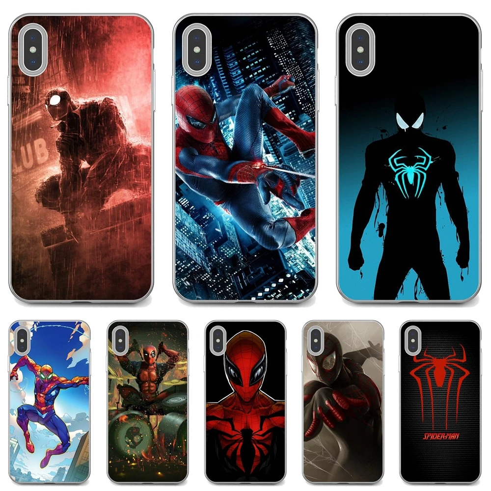 Človek-S-Marvel Strup-D-Spiderman Pajek Silikonski Pokrovček Za Huawei Mate 20 30 40 7 8 9 10 Lite Pro P Smart 2018 2019 Plus G7 G8