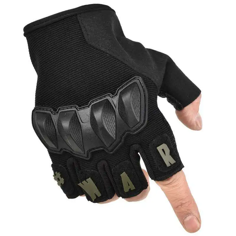 Vojaške taktične rokavice za moške, ženske, barvo žoge, zračnih pištol, anti-boj proti drsenju koles, trde prsti, pol-prst rokavice