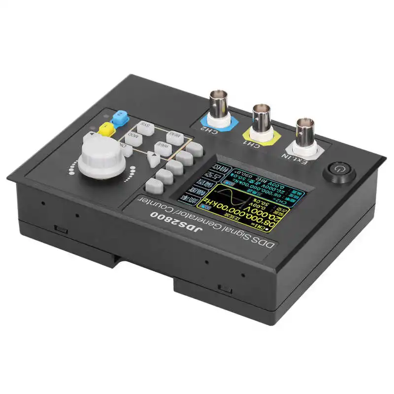 Razširljiv odprtokoden JDS2800-60MHz Funkcija Signal Generator 2.4 LCD DDS Dual Channel Signal Vir AC100-240V Logic Analyzer