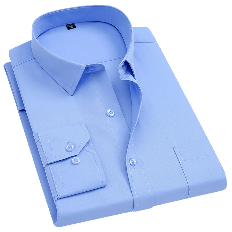 Men ' s Long Sleeve Standard-fit Trdnih Temeljnih Obleko Srajco Formalnih Poslovnih Delo Classic Urad Kariran Prugasta Smart Casual Majice