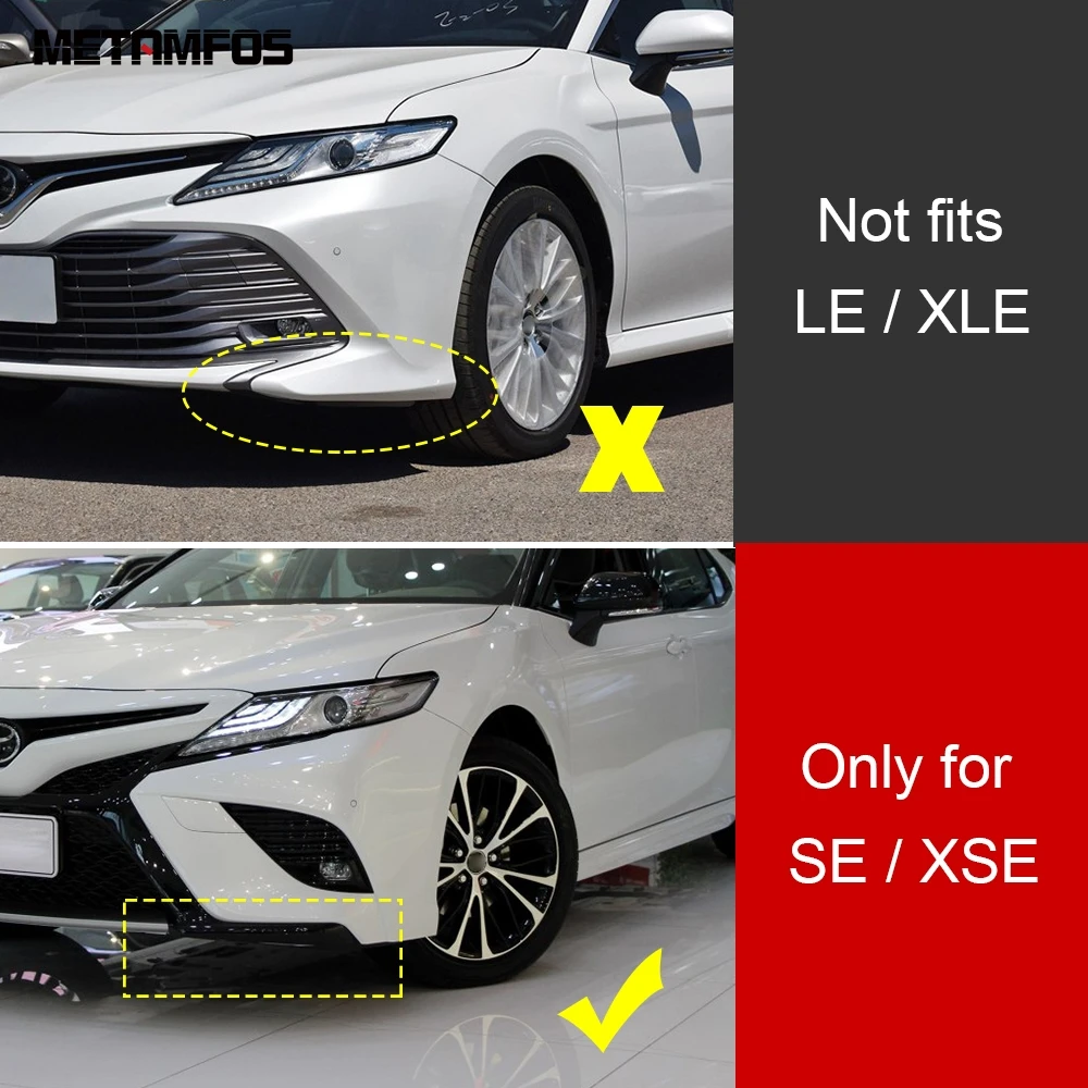 Za Toyota Camry 2018 2019 2020 SE XSE Ogljikovih Vlaken Sprednji Odbijač Bar Modeliranje Trim Dekoracijo Zunanjost Dodatki Avto Styling