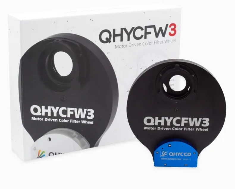 QHYCFW3L holding sedmih 2-palčni 50 mm filtri QHYCFW3XL podpira sedem 50mm X 7filters.