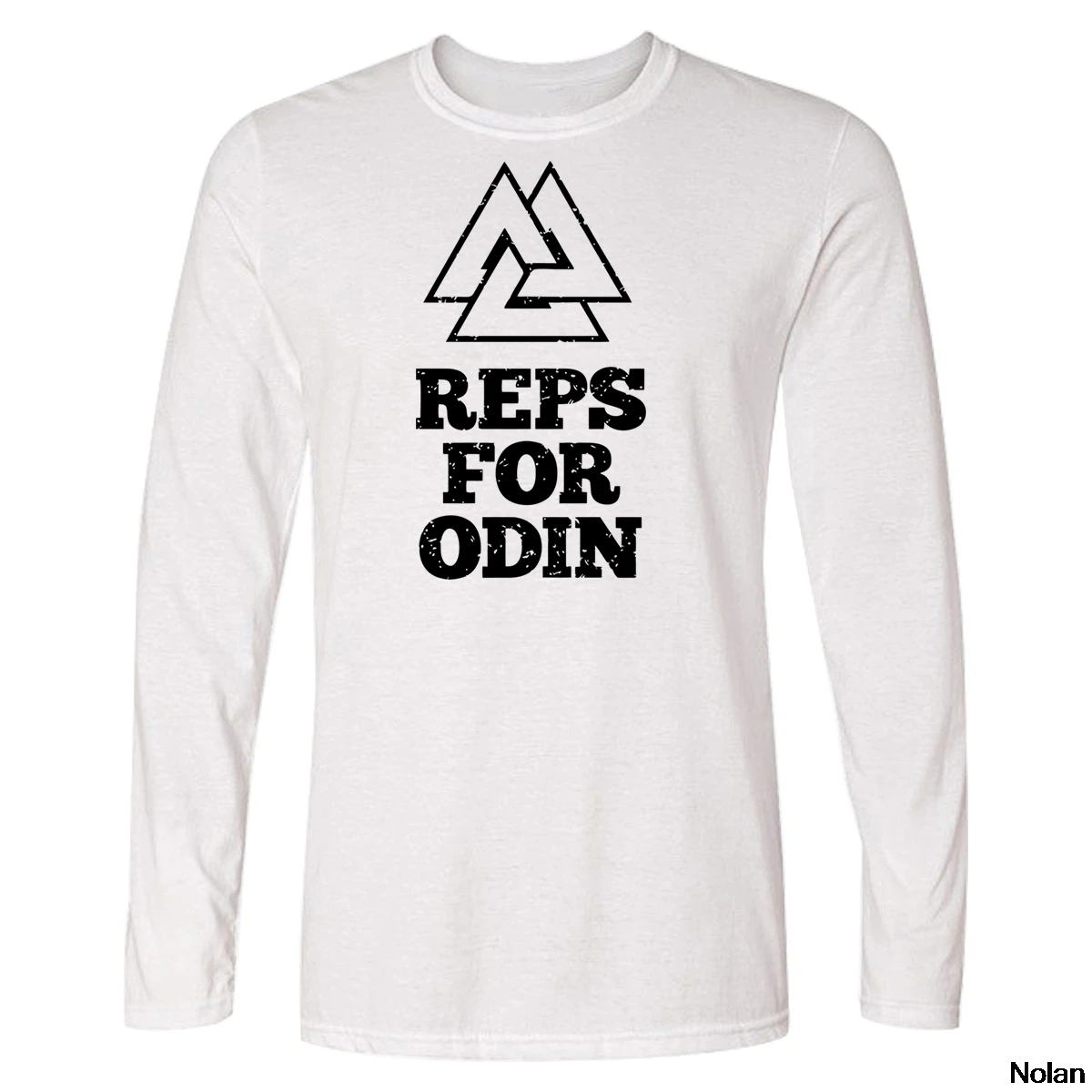Ponovitev Za Odin Vikingi Šla Na Valhalla Majica Dolg Rokav T-shirt Pomlad Jesen Trenirko Tshirts Ulične Krog Vratu Vrhovi