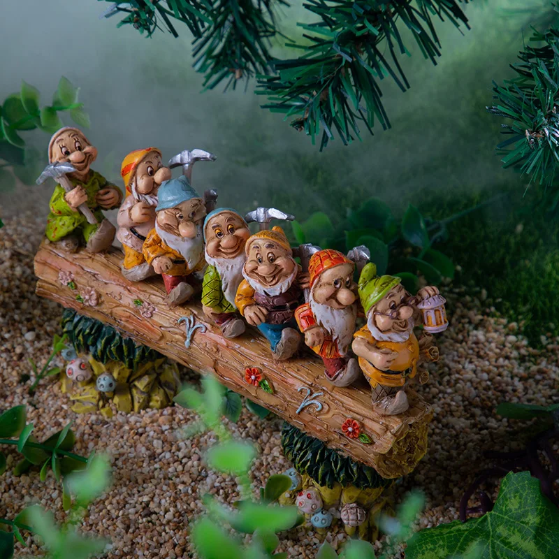 V park in Vrt Gnome Ornament Sedem palček drevesih gnome okrasite vrt Za uporabo v Zaprtih prostorih na Prostem, Doma Vrt Kip Padec Ladijskega prometa