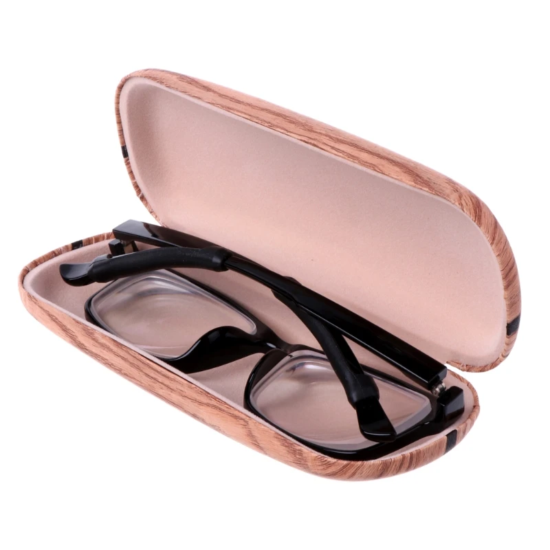Prenosni Lesa Zrn Težko Eye Glasses Primeru Očal Okvir Očal Zaščitnik Vrečko F05