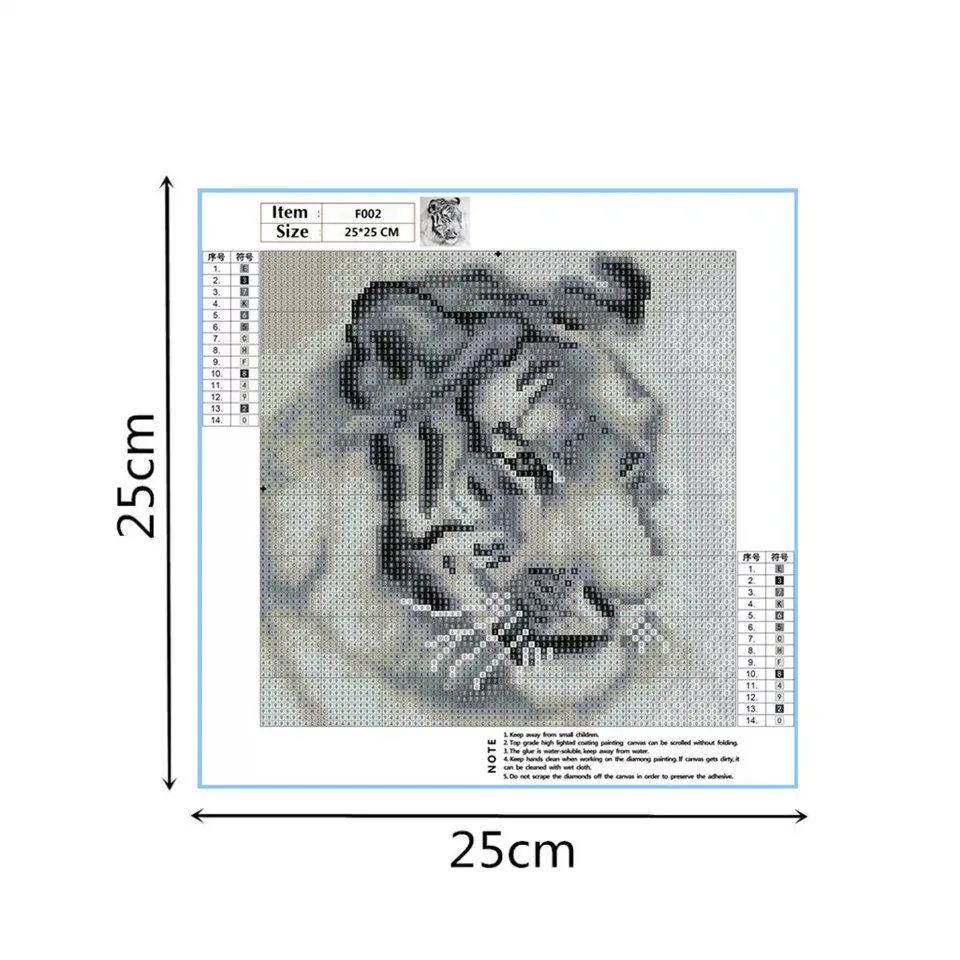 Novo 5D DIY diamond slikarstvo živali tiger celoten kvadratni krog diamond navzkrižno šiv tiskanje doma pohištvo zidana dekorativna darila