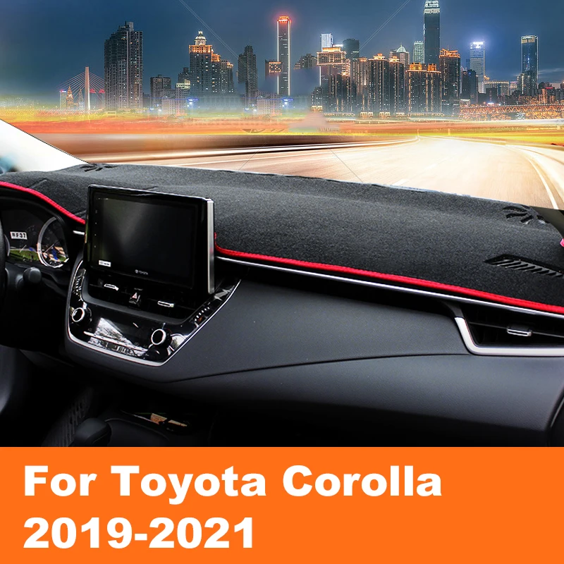 Avto nadzorna plošča Pokrov Dash Mat Sonce, Senco na Armaturno Ploščo Pad Preprogo LHD Za Toyota Corolla E210 2019 2020 2021 spredaj Zadaj Okno