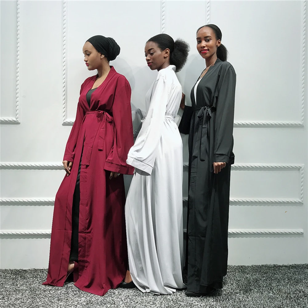Navaden Dubaj Kimono Jopico Turški Turban Muslimansko Obleko Afriške Obleko