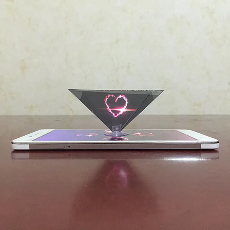 3D Hologram Piramida Zaslon Projektor Video Stojalo Univerzalno Za Pametni Mobilni Telefon SUB Prodaje