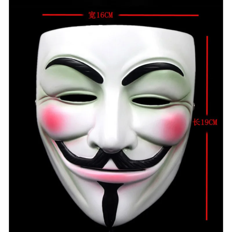 Halloween Maškarada Anonimni Guy Fawkes Fancy Proti Maske V for Vendetta Smolo Masko Obleko Odraslih Kostum Cosplay Stranka Rekviziti