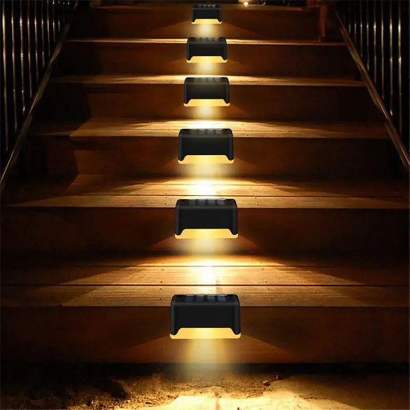 4/8pcs LED Sončne Stopnice Lučka Nepremočljiva Prostem Vrt Pot Dvorišče Teras Stopnicah Korake Ograjo Svetilke Solarne Noč Svetlobe Na Zalogi