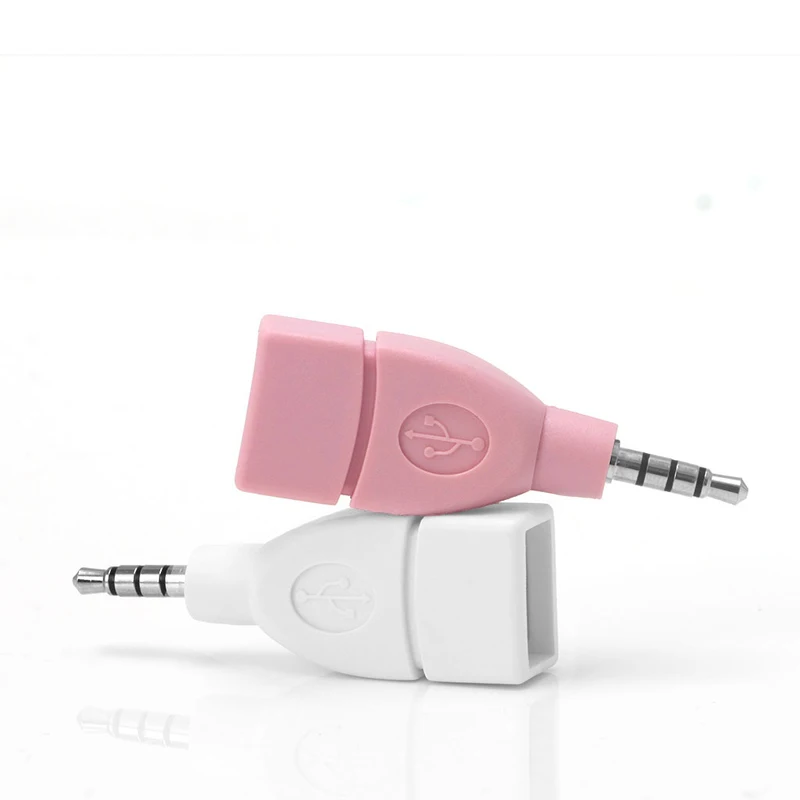 Univerzalni 3.5 mm Moški Aux Audio Jack Vtič Za USB 2.0 Ženski Adapter Pretvornik
