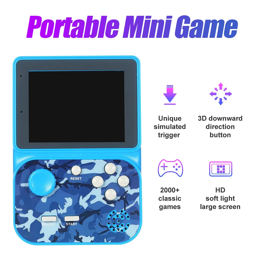 AN08 Mini igralne Konzole Prenosni Retro Ročni avtomat Klasično Polnjenje Palčko, ki je Igra za Fante