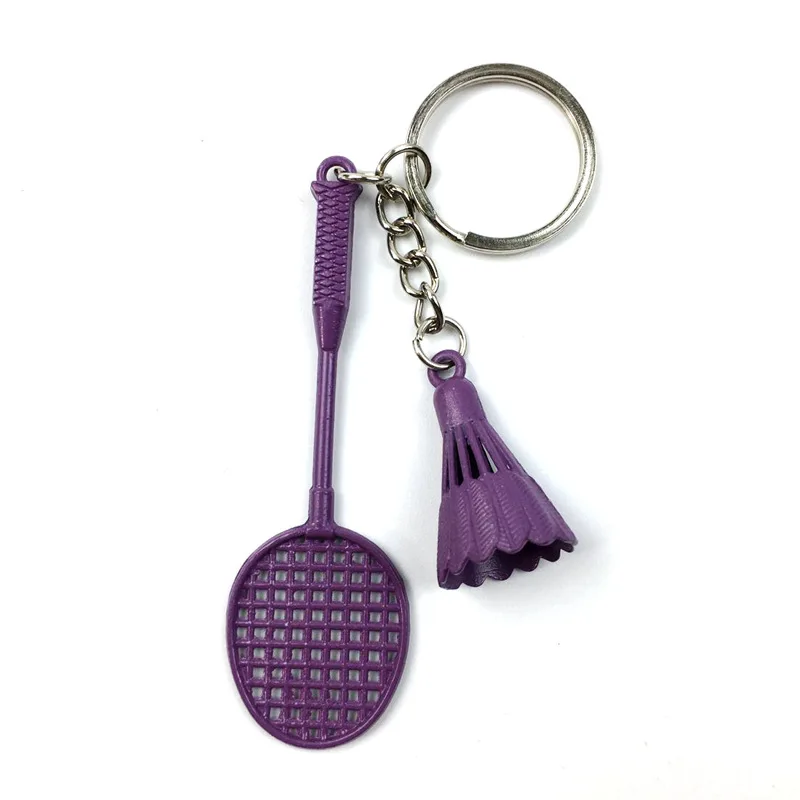 Kreativne Barve Badminton obeskom za ključe Obesek Titanium v Kovinski KeyChains Za Punco, Darilo Otrok