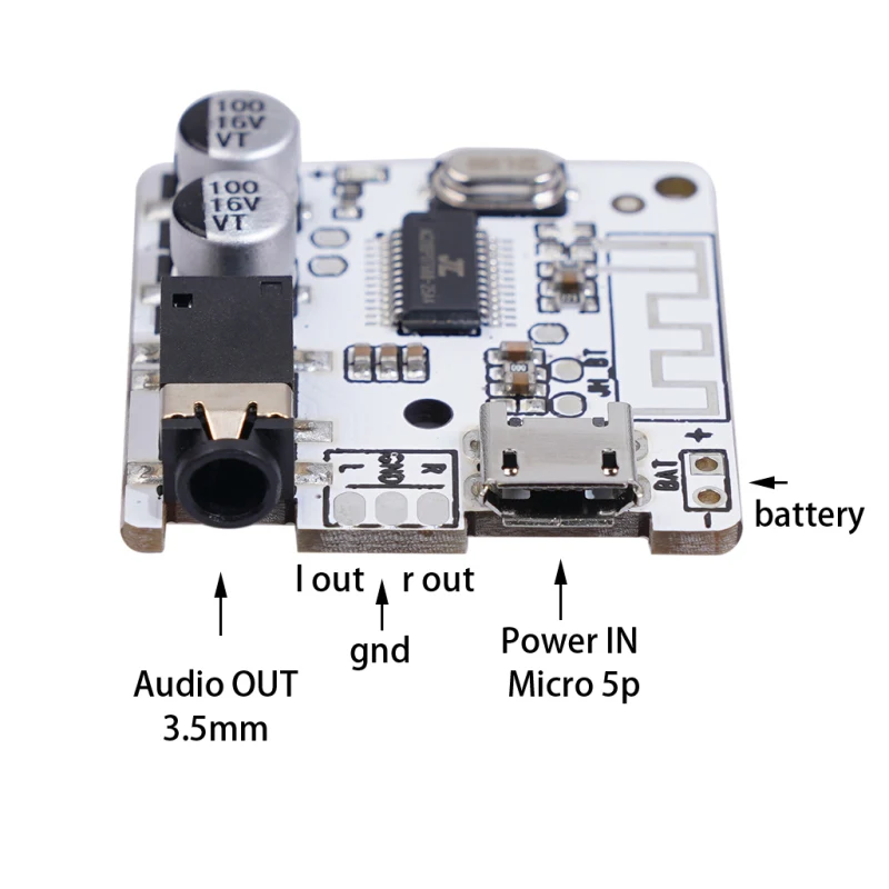 Bluetooth 5.0 JL6925A Stereo Glasbe 3,5 mm, DIY Avto Bluetooth Audio Sprejemnik Brezžični Adapter Zvočniški Modul Spremenjen Sprejemniki