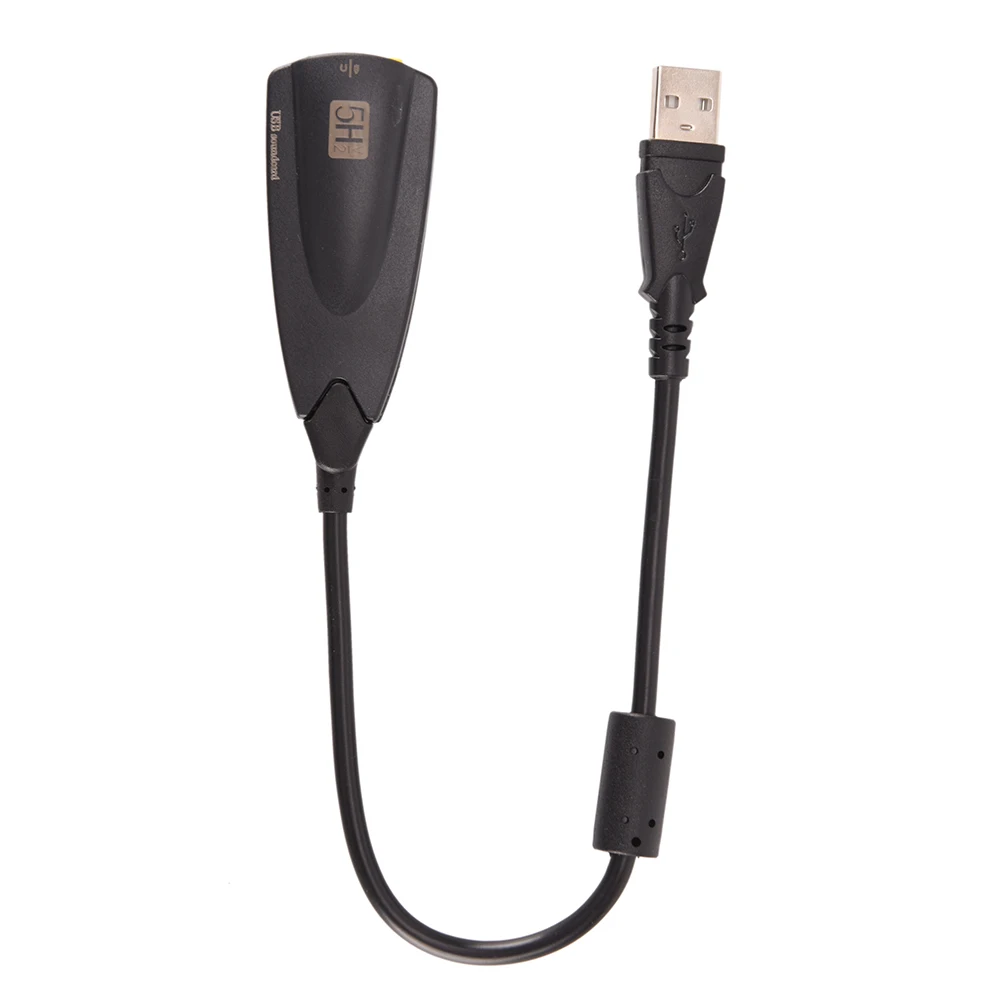 Zunanjo USB Zvočno Kartico 5H V2 7.1 Audio Adapter USB Na 3D CH Virtualni Kanalni Zvok Skladb Za Prenosni RAČUNALNIK