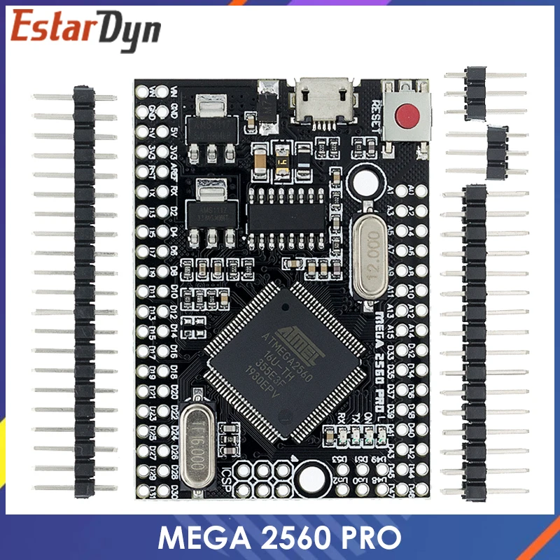 MEGA 2560 PRO Embed CH340G/ATMEGA2560-16AU Čip z moškim pinheaders Združljiv za arduino Mega2560 DIY