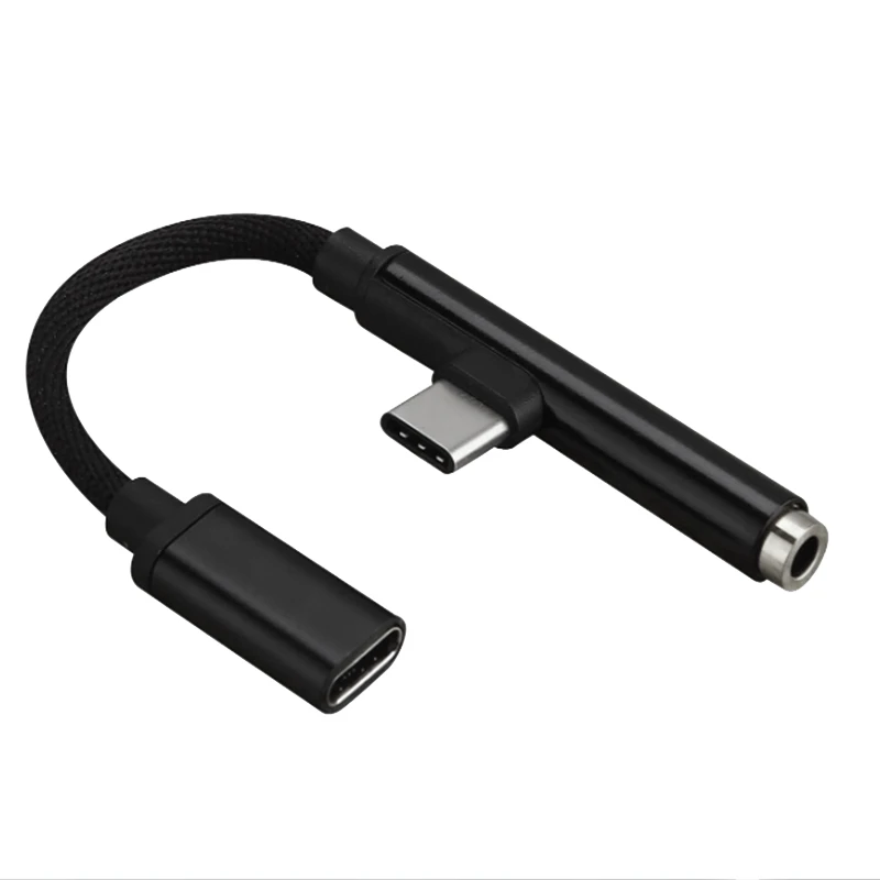 VROČE-2v1 USB Tip C do 3,5 mm Audio Jack Razdelilnik USB, C Slušalke Kabel Adapter USB-C do 3,5 AUX Avdio Kabel za Mobilne P