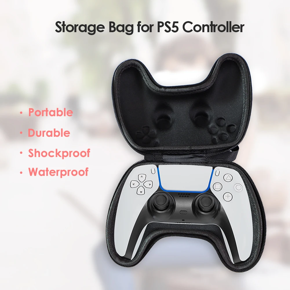 EVA Prenosni Krmilnik Vrečko za Shranjevanje, ki Prevažajo Dekor Dustproof Prenosni za PS5 Zadrgo Gamepad Zaščitna torbica