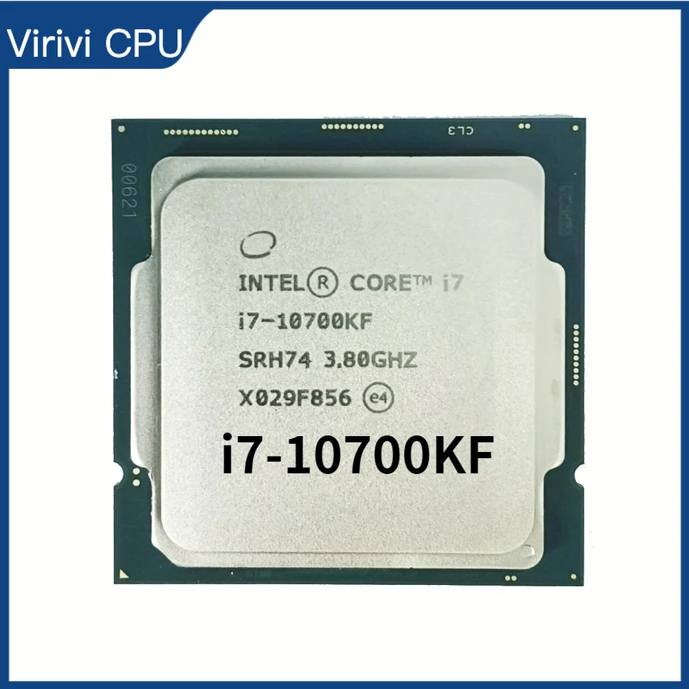 Intel Core i7-10700KF i7 10700KF 3.8 GHzEight-Core 16-Nit CPU Procesor L2=2 M L3=16M 125W LGA 1200