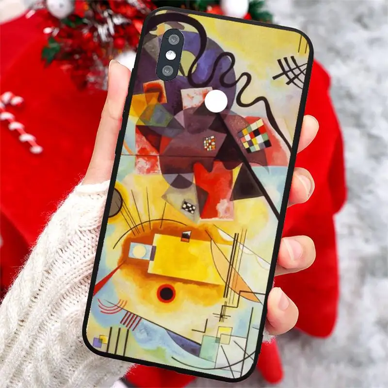 Vladimir Kandinsky Abstraktno Umetniško Primeru Telefon Za Xiaomi Redmi opomba 4 4X 8T 9 9 10 K20 K30 cc9 9t max pro lite